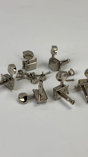 Nickel Silver Vintage 6R Tuning Peg 6-in-line Machine Head for ST TL Guitar - Video 1 of 1