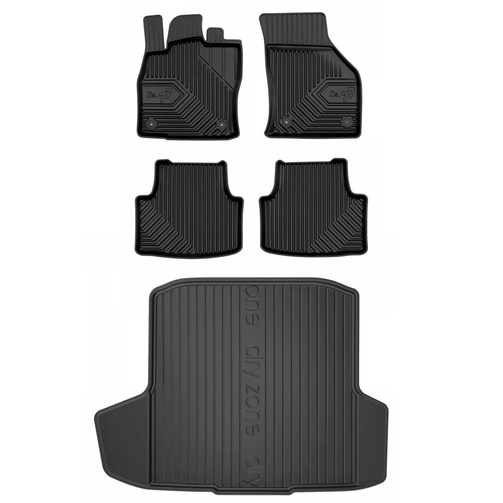 Tapis de sol de coffre TPE Skoda Octavia 3 pour loisirs en famille et voyages