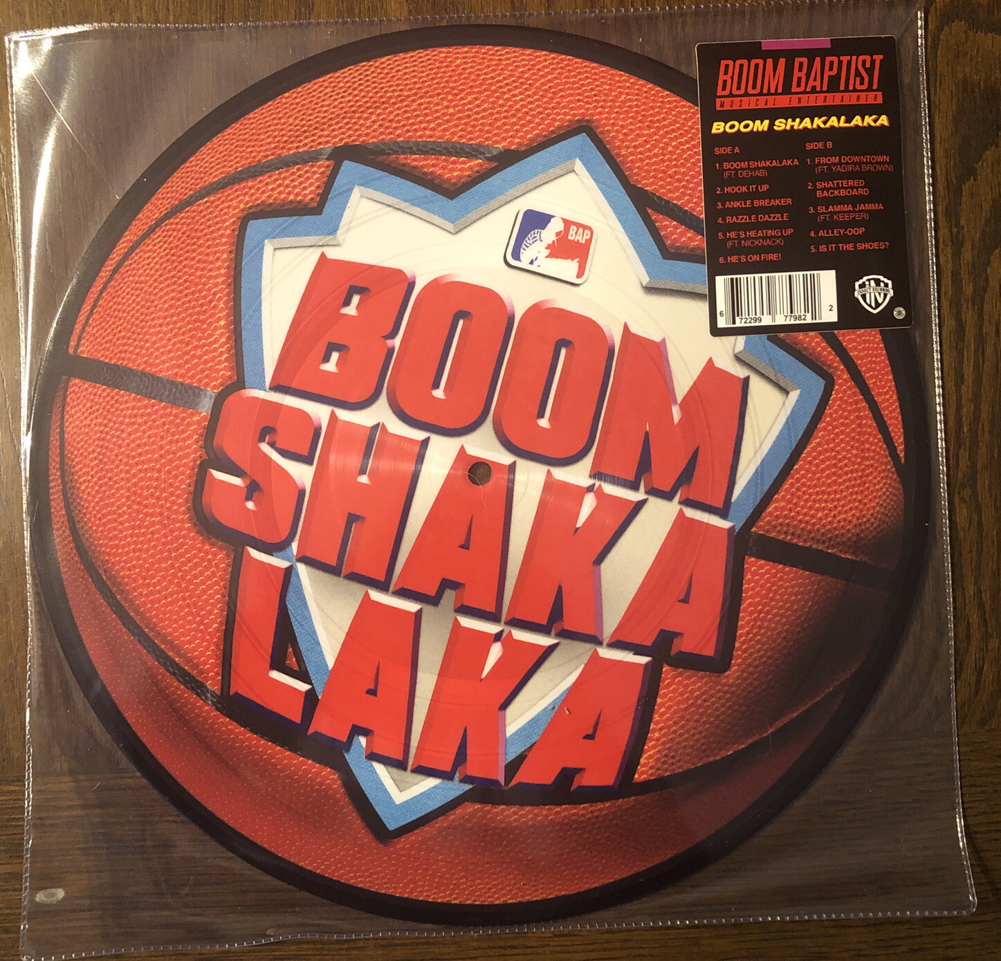 Boom Shakalaka Boom Baptist Picture Disc NBA Jam Vinyl Record NEW LP