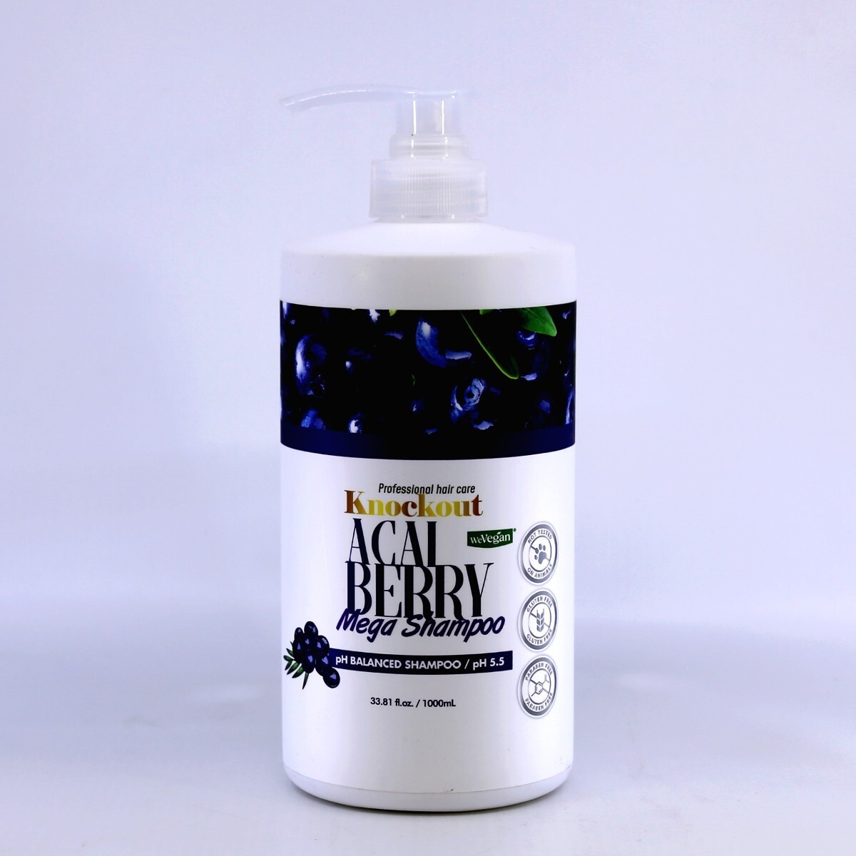 Мега-шампунь с нокаутом из ягод Асаи, 1000 мл (33,81 жидких унции)