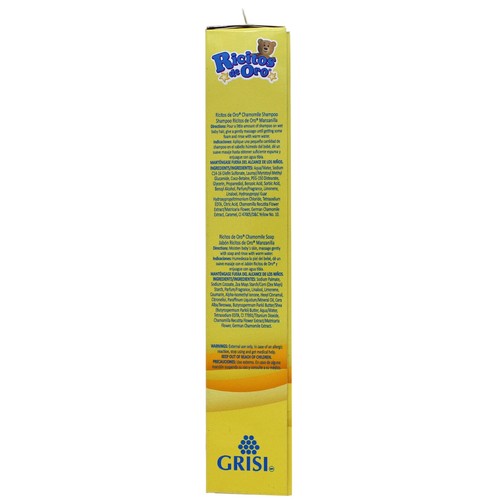 Ricitos de Oro Chamomile Baby Kit, Shampoo, Soap, Lotion and Body Cologne, 4 Pie - Picture 2 of 2