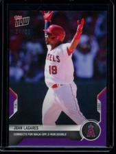 2021 Topps Now #461 Juan Lagares Purple Parallel Card #d /25