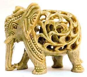 Estatuilla De Elefante Embarazadas Piedra De Cuarzo Tallada A Mano Bebe Dentro De La India Ebay