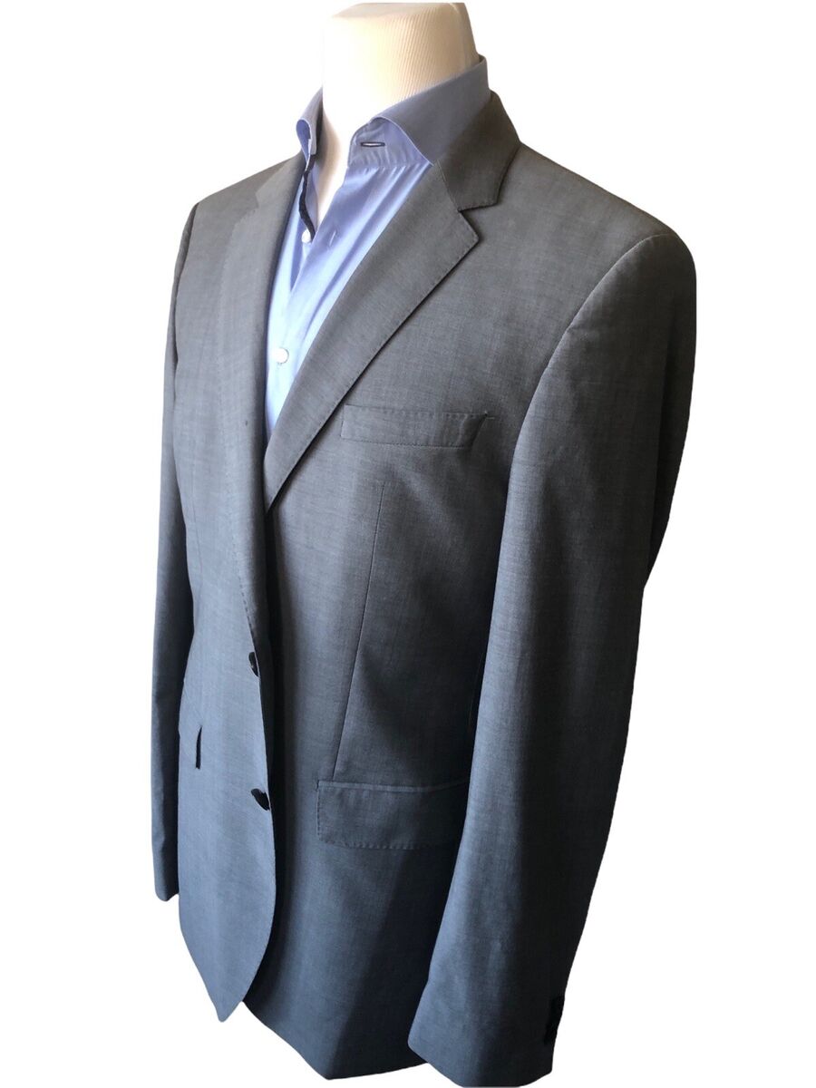Hugo Boss Guabello Men Grey Super 120's Virgin Wool Two Hugo Boss Guabello Men Grey Super 120's Virgin Wool Two