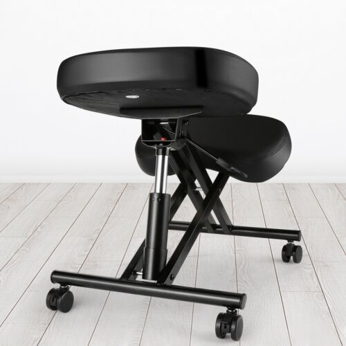 Ergonomischer Kniestuhl Verstellbarer Kniehocker Haltungskorrekturstuhl 150kg DE - Foto 5 di 11