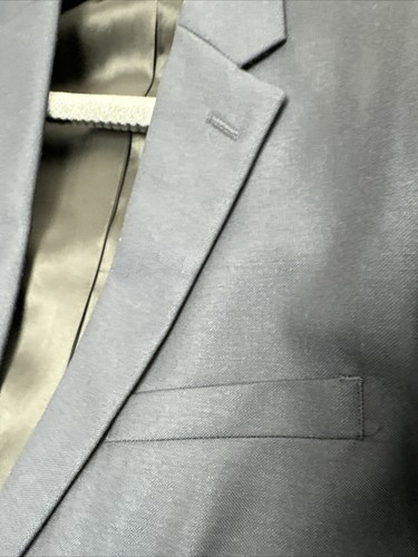 Christian Dior Men's 100% Wool Blue Two Button Jacket Size 48 - Picture 10 of 11