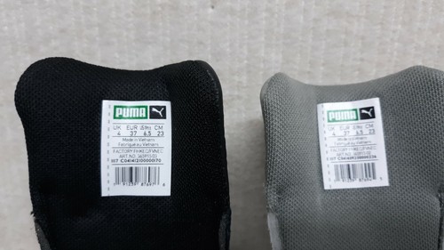 PUMA - BASKET - Women's Shoes - MISMATCHED COLORS SATIN BLACK / GREEN - Size 6.5 - 第 9/9 張圖片