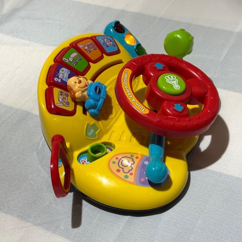 Vtech Lernen und Entdecken Fahrer Kleinkind Spielzeugauto Geräusche Musik Lichter funktionieren 6-18 Monate - Bild 4 von 12