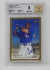 1999 Topps Traded Autographs #T17 Corey Patterson Rookie Beckett 9 MINT