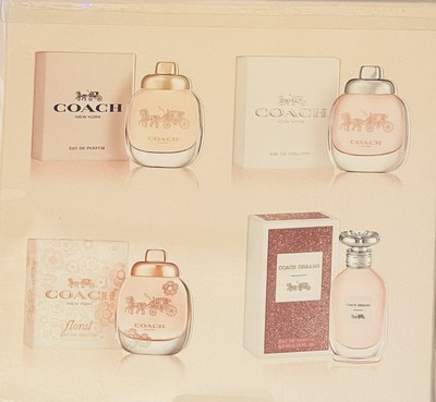 COACH New York Mini Gift Set 4x 4.5ml EDT EDP Fragrance spray perfume for  women 3386460122900 | eBay