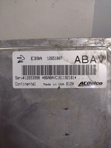 2013 2014 2015 2016 GMC Terrain Engine Control Module 12651807 - Picture 2 of 3