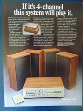 1973 Panasonic 4-Channel System with Eight-Track vintage art print ad
