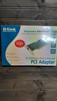 D-Link DFE-530TX+ 10/100Mbps Fast Ethernet PCI Adapter PC Macintosh Win XP