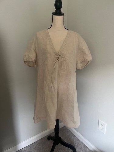 Banana Republic Damen hellbraunes Kleid Größe Medium