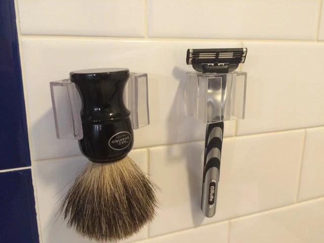 Soporte de afeitadora para hogar, viaje o regalo - razorGrip de izzi mo - Paquete de 2 Foto 2 de 4