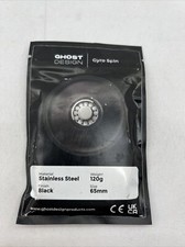 Ghost Design Gyro Spin Top - Stainless Steel Black - Kickstarter 120g 65mm NEW
