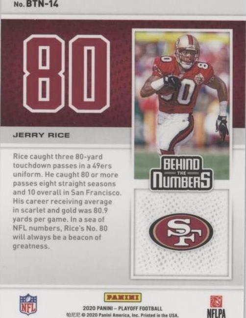 2020 Panini Playoff Jerry Rice #BTN-14 for sale | eBay 2020 Panini Playoff Jerry Rice #BTN-14 for sale | eBay