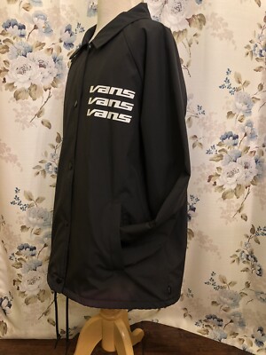 シャツ Vans Off The Wall Women XS Black Button Up Windbreaker Checkered