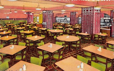 Chicago Il Ymca Hotel ~Cafeteria~ Wabash Ebnen ~ 2000 Feuerfest Plätze Postkarte