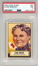 1952 Topps Look 'N See Clara Barton #83 PSA 7 P1446