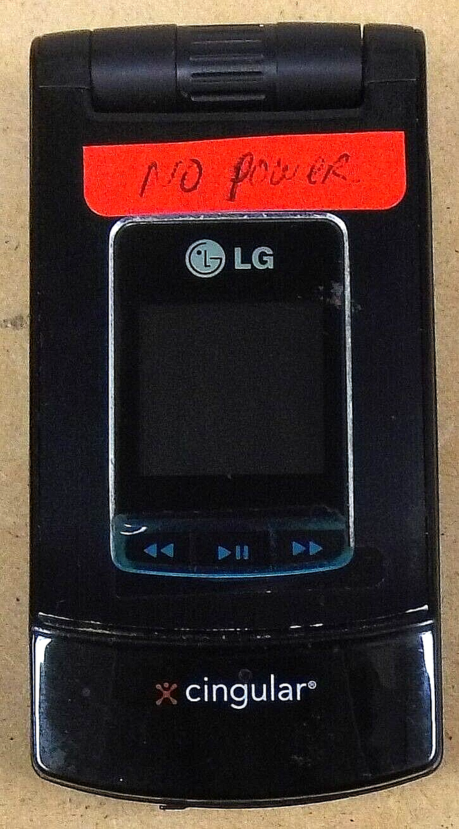 LG CU500 - Black ( AT&T / Cingular ) Very Rare Cellular Flip Phone