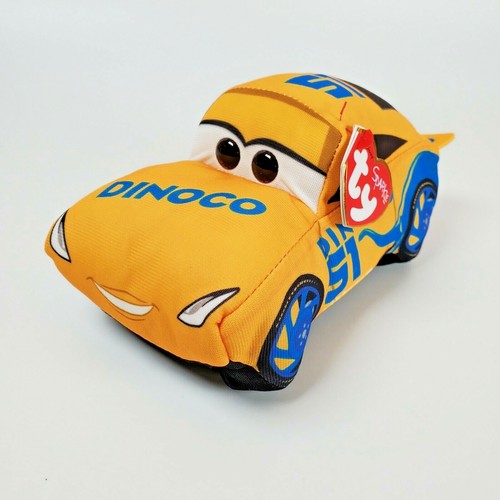 Ty Sparkles Disney Pixar Cruz Ramirez Cars Plush Yellow Dinoco 51 - Afbeelding 1 van 4