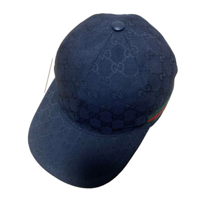 GUCCI Sherry Line Monogram GG Logo Baseball Cap Hat Men Size M