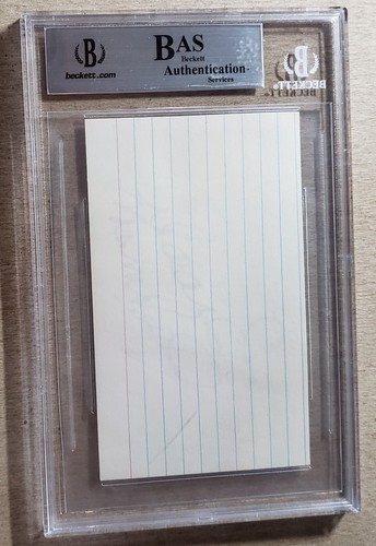 Brooks Robinson Signed Index Card Beckett Authentic Auto BAS Orioles Autograph - Picture 3 of 3