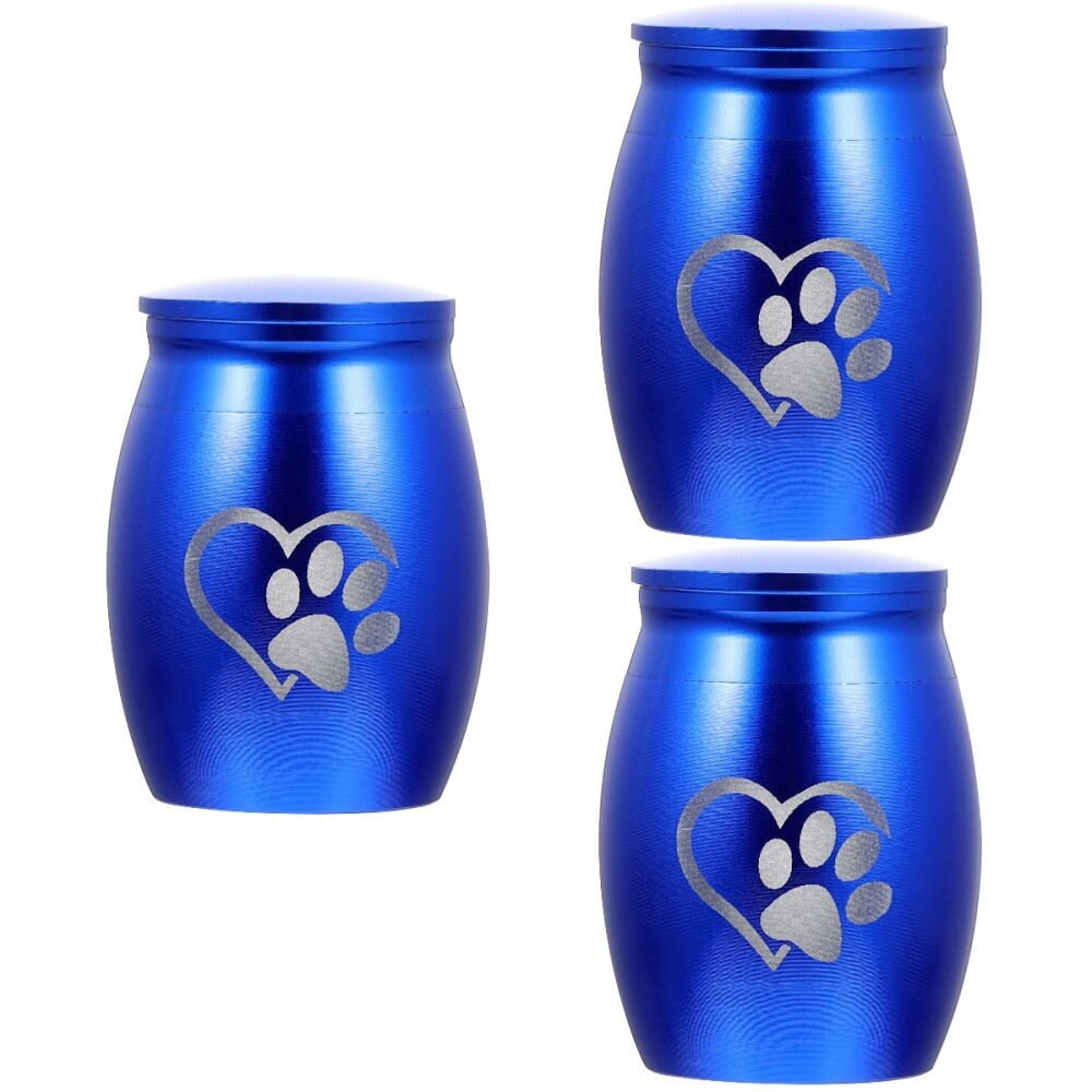 3 PCS Pet Urn Stainless Steel Memorial Urns Small Cremation eBay