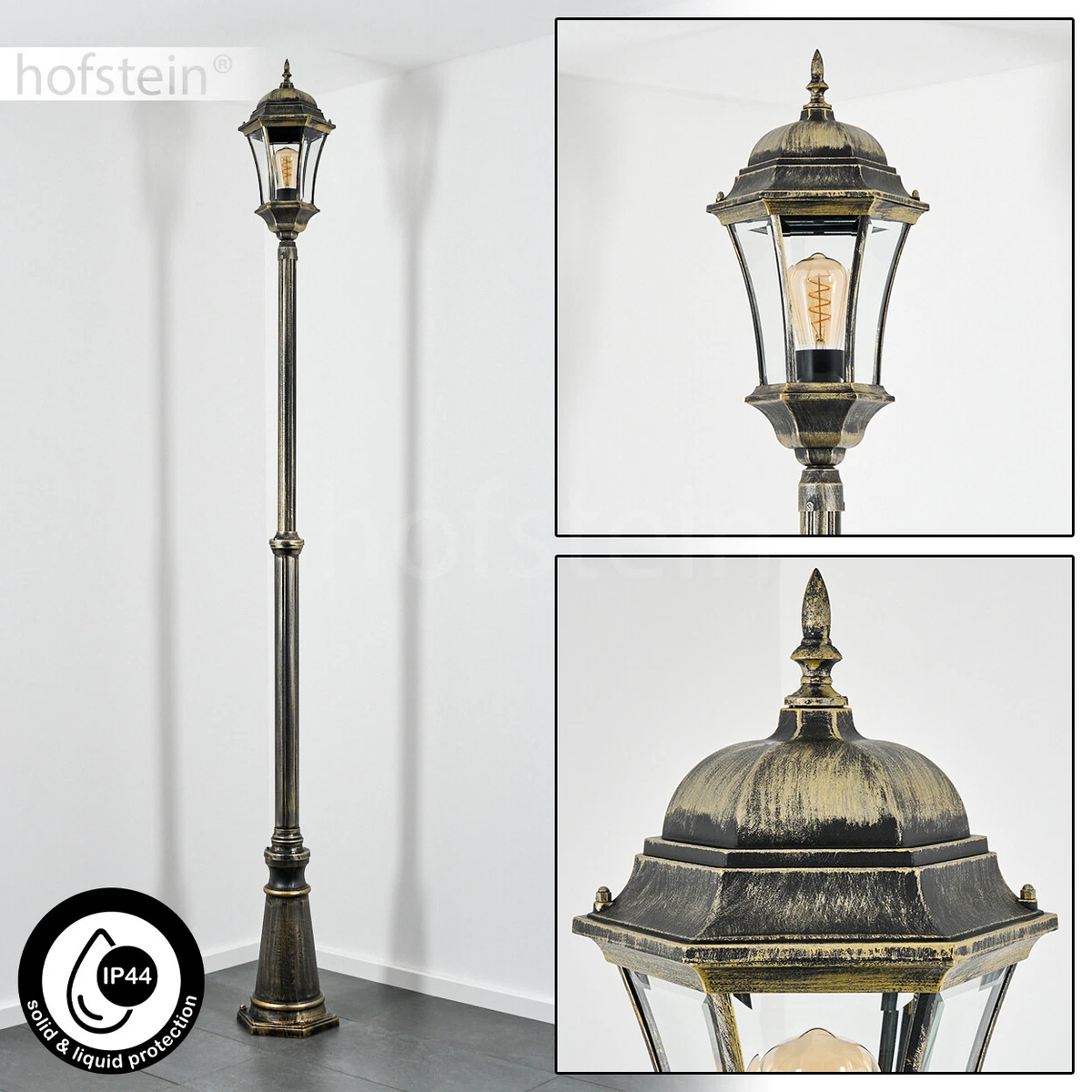 Elstead Norfolk - Lanterna Da Parete Per Esterni 1 Luce Con Luce Nera Ip43 Attacco E27 32744718