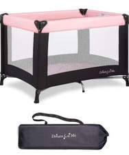 Dream On Me Nest Portable Play Yard W/ Carry Bag  Strap- Pink