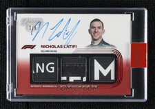 2022 Topps Dynasty Formula 1 Autographed Triple Relics Nicholas Latifi 2/5