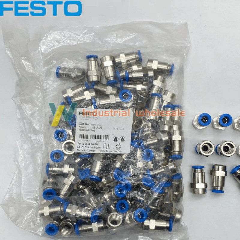 3PCS FESTO NEW QS-3/8-12 153009 Push in fitting QS Fast delivery
