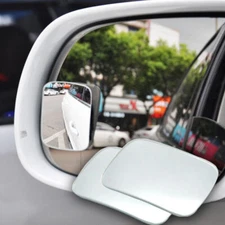 2Pcs 360° Wide Angle Blind Spot Mirror Auto Convex Rear Side View Car SUV Truck