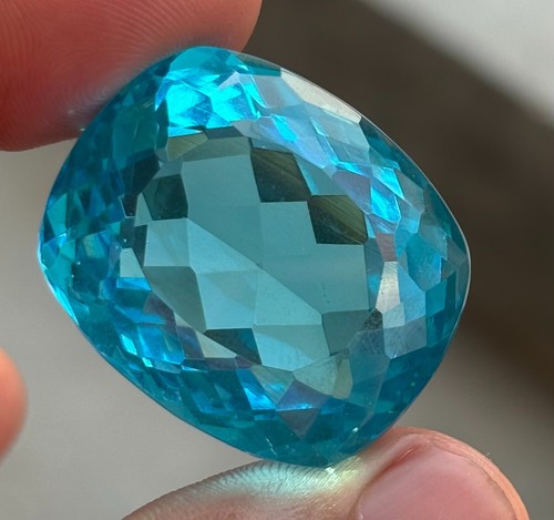 85+ Ct Natural Aquamarine Certified Cushion Cut Dazzling Lustrous Loose gemstone - Picture 10 of 10
