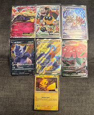 Pokemon GO Pokemon TCG 7-Card Foil Full Art Lot /With Pikachu Rare Swirl / NM