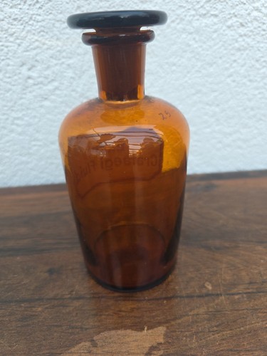 Apothekerflasche Apothekergefäß EXTR.CRATAEGI.FLUID. BRAUN - Bild 3 von 10