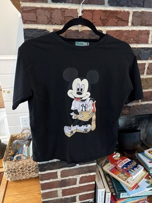 Disney x Gucci Mickey Mouse Yankees Black T-Shirt Adult size small