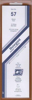 Stamp Mount Strips 57mm Black US Commemorative Plate Blocks Showgard Free Post