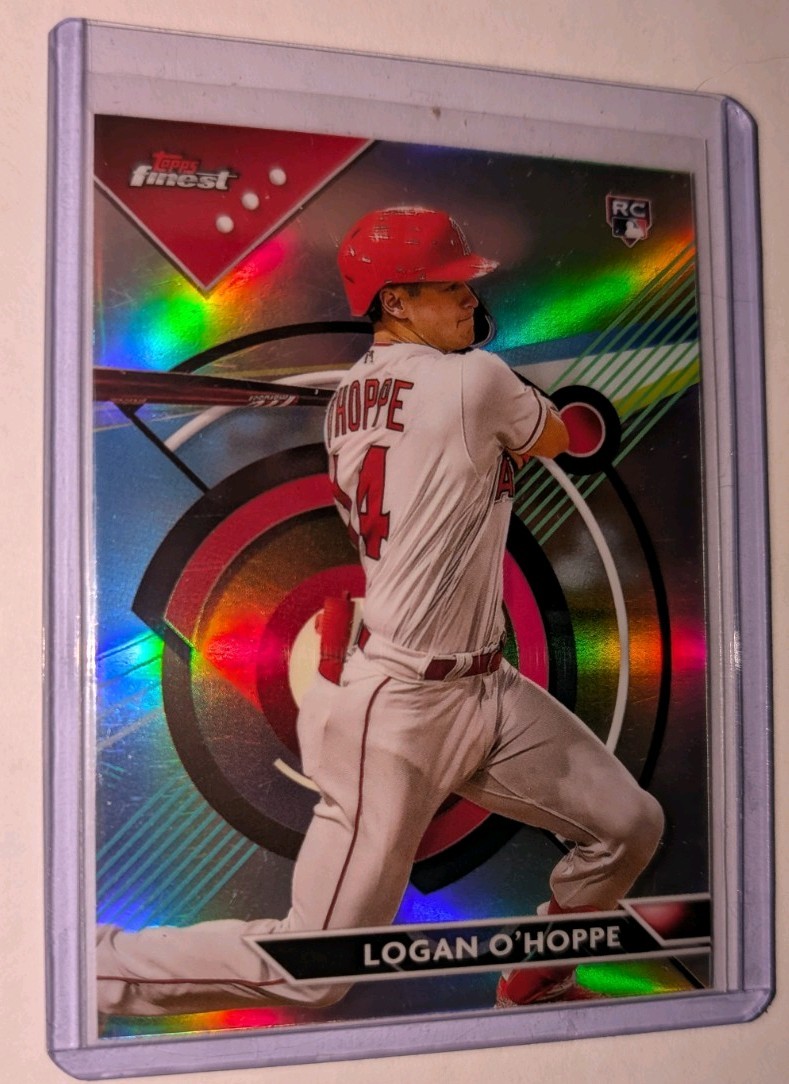 2023 Topps Finest - Logan O'Hoppe #19 Refractor (RC) Los Angeles Angels