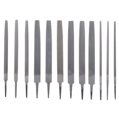 12Pcs Engineers Files 8Inch Assorted Kit, Bastard 2nd Cut Smooth Round Half R...