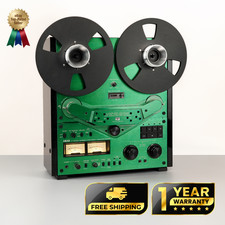 Akai GX-635D Reel-to-Reel Tape Deck Custom Green - Restored - 1 Year Warranty