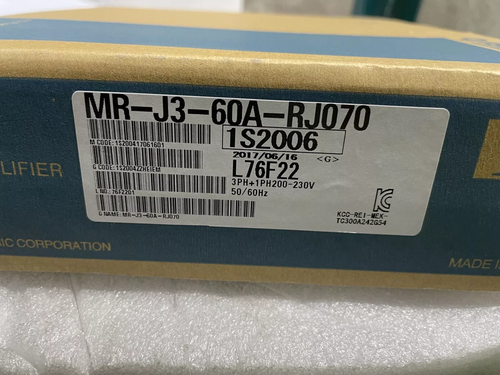 1PC New In Box Mitsubishi MR-J3-60A-RJ070 AC Servo Drive Fast Shipping - Picture 3 of 12