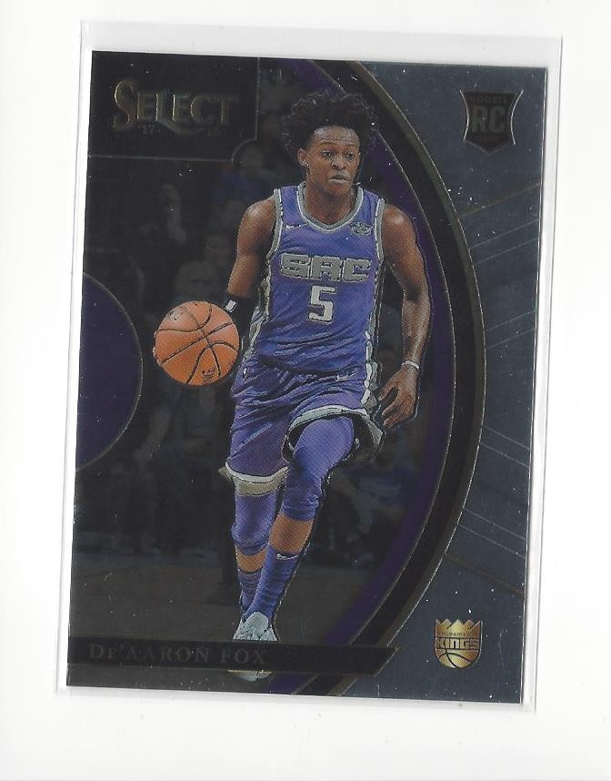 2017-18 Select #49 De'Aaron Fox RC Rookie Kings Spurs