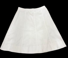 Vintage Girl Talk White Polyester Skirt Size 13/14 28  Waist