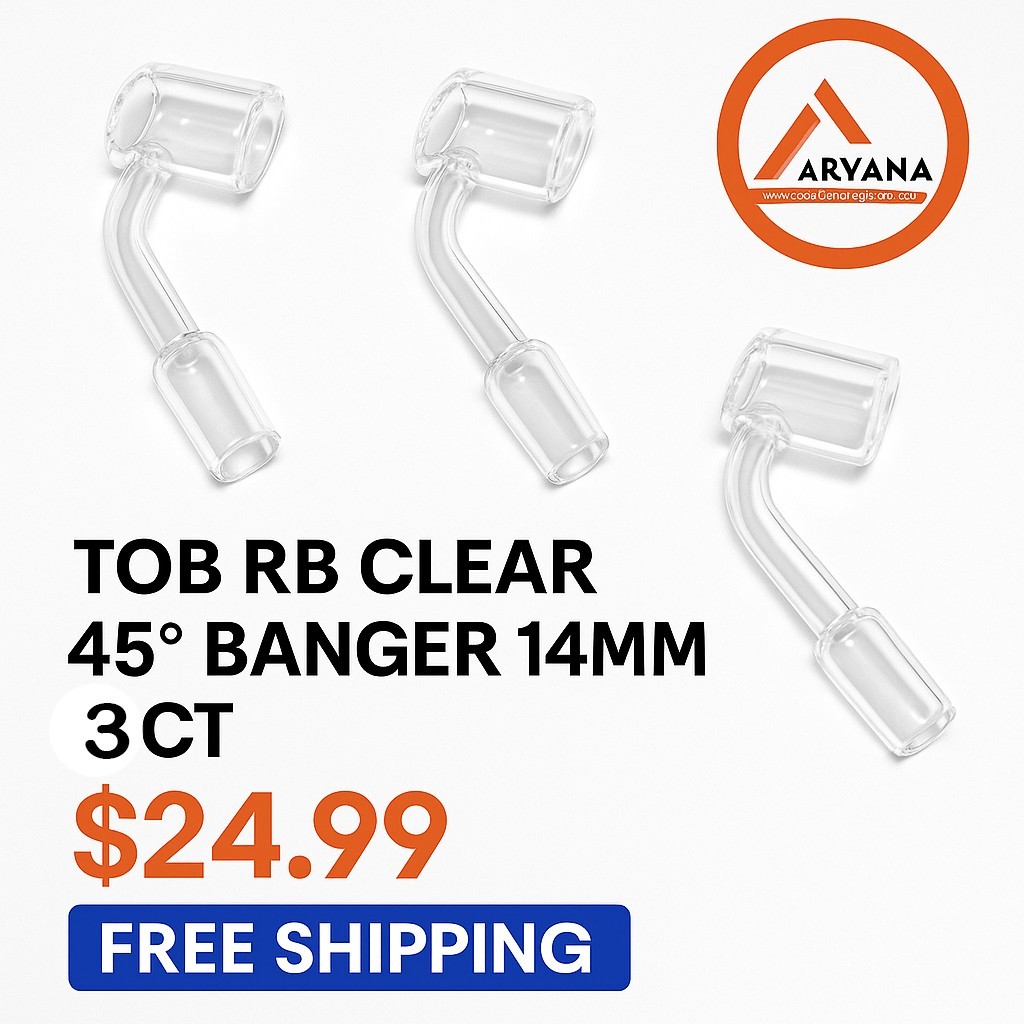 Banger 14mm TOB RB Clear 45° – 3CT – Only $24.99 + FREE SHIPPING