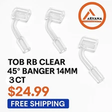 Banger 14mm TOB RB Clear 45° – 3CT – Only $24.99 + FREE SHIPPING
