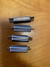 4 Pcs DB25 25-Pin Female D-SUB Solder Cup Connector RS232 Adapter Plug Assembly