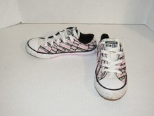 Converse All Star Pink Signature Logo Low Shoes 667208F Girls Youth Size 1