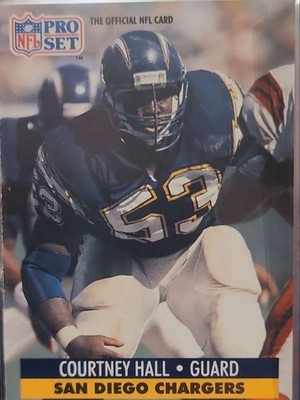 1991 Pro Set Courtney Hall #284 San Diego Chargers